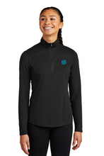 Load image into Gallery viewer, Sport-Tek ® Ladies PosiCharge ® Tri-Blend Wicking 1/4-Zip Pullover
