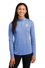 Load image into Gallery viewer, Sport-Tek ® Ladies PosiCharge ® Tri-Blend Wicking 1/4-Zip Pullover
