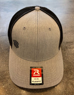 Gray Flexfit Trucker Cap with Black Mesh Back